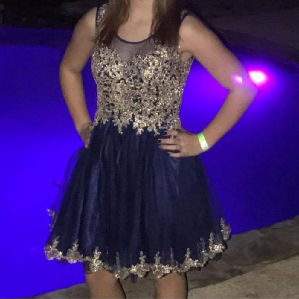 Blue dance dress